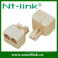 NT-Link Cat5e UTP 2 vías Duplex Jack
